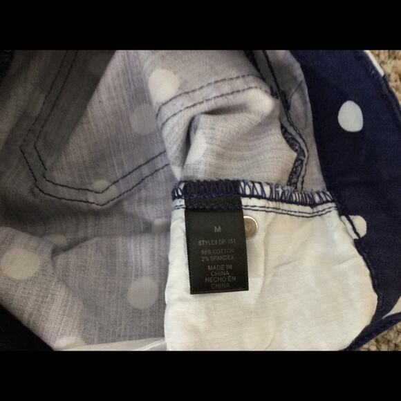 JEGGINGS navy and white polka dot Medium - Picture 4 of 5